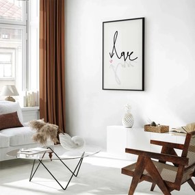 Plakat To jest miłość 21x30 cm z ramą czarną bez marginesu ARTGEIST B