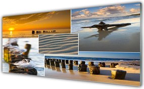 Panel nad blat kuchenny Lazurowy Ocean i Piasek