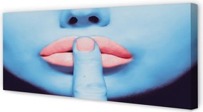 Obraz canvas na ścianę Neonowy Blask Ust