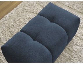 Niebieski podnóżek z tkaniny szenilowej Roxelane – Bobochic Paris