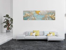 Obraz - 3D perły w oceanie (170x50 cm)