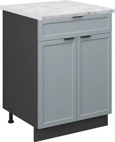 Szafka dolna do kuchni jasnoniebiesko-szary 60x60x82 fame-line