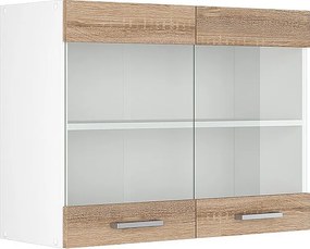 Szklana szafka kuchenna sonoma 80x31x60 r-line