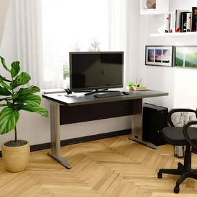Szare biurko komputerowe H6-T03