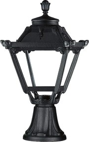 Lampa zewn?trzna INDURA MINI 4 w stylu klasycznym - Wysoko?? 48 cm - E27 42W - ?ywica - IP55 - czarny