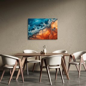 Obraz na szkle - Woda i ogień (70x50 cm)