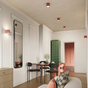 Brzoskwiniowy kinkiet ø 10 cm Zora – Sollux