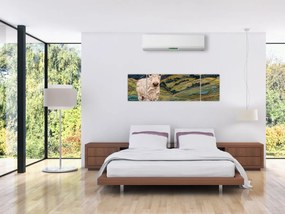 Obraz - Imitacja dzianego motywu (170x50 cm)
