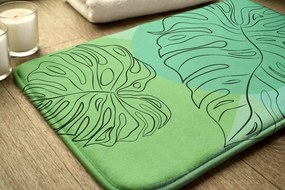 Dywanik łazienkowy Dywanik łazienkowy Monstera Liście