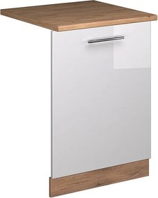 Panel przedni zmywarki biały wysoki połysk 60x1.6x81.8 fame-line