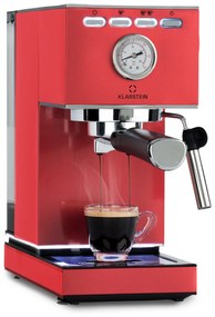 Klarstein Pausa 1350W 20bar Ekspres Kolbowy Czerwony