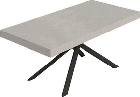 Stół rozkładany Niket kaszmirowy 200/304x90 cm z nogami w kolorze antracytowym