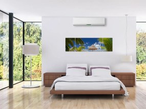 Obraz - Plaża z białym piaskiem (170x50 cm)