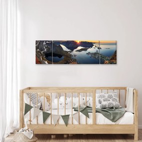 Obraz - Krajobraz górski, Norwegia (170x50 cm)