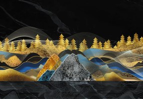 Fototapeta - Złote Góry (196x136 cm)