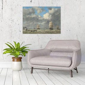 Obraz na szkle - Eugène Boudin, Le Havre, reprodukcje (70x50 cm)