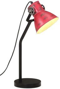 Lampa stołowa w retro stylu postarzały czerwony M001 Cres