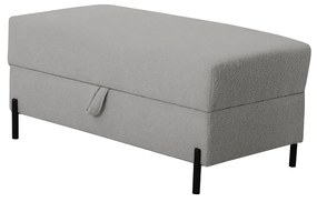 Podnóżek Tymon 100 × 50 cm Jasny szary