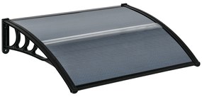 Outsunny Zadaszenie, nad drzwi wejściowe, dla wejść i okien, 100Dł x 75S x 23W cm, Czarne