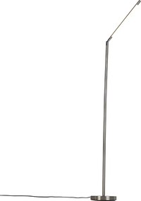 Nowoczesna lampa stojąca ze stali z wbudowanym LED - Berdien
