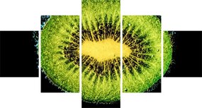 Obraz - szczegół kiwi w wodzie (125x70 cm)