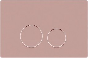Massi Przycisk spłukujący różowy LERA Pink matt