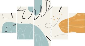 Obraz - ilustracja liścia (125x70 cm)