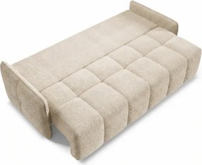 Sofa PURE Rozkładana Dwuosobowa Beżowa Boucle Japandi
