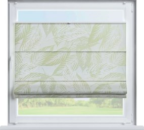 Roleta plisowana rzymska Sycylia kolor zielony tkanina połyskliwa, strukturalna, wzorzysta