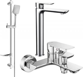 Mexen Alfa DF62 zestaw wannowy, chrom - 745713DF62-00