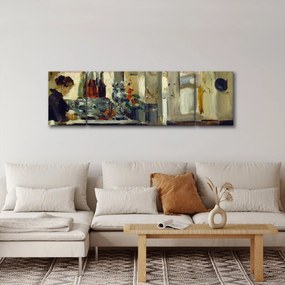 Obraz - Style of Edouard Manet, Bon Bock Cafe, reprodukcje (170x50 cm)