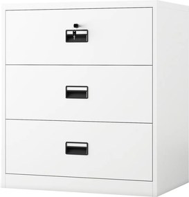 Szafka metalowa na kartoteki 90x60x102 cm Sara XL V3, kolor biały