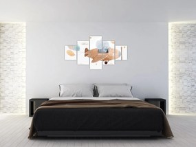 Obraz - Akwarela słoń w samolocie (125x70 cm)