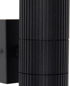 Przemysłowy kinkiet zewnętrzny czarny 2-punktowy IP44 - Vigo