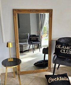 Lustro w złotej ramie 146x86cm