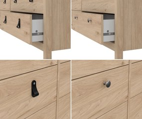 Komoda pokojowa z szufladami Madrid 4+4, jackson hickory