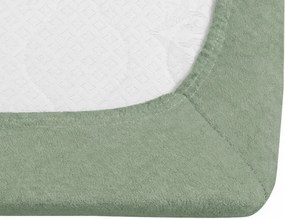 PrzytulneMieszkanie.pl Frotte prześcieradło EXCLUSIVE jasno oliwkowe 180 x 200 cm