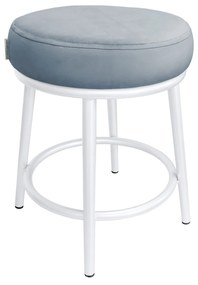 Taboret Ben noga metalowa biała BL06