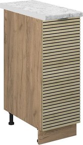 Szafka apteczna panel dębowy 30x60x82 fame-line