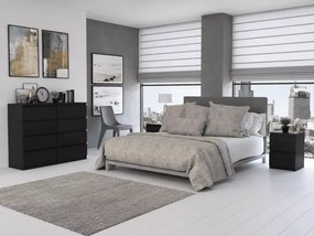 Minimalistyczna komoda Malwa 120 z 8 szufladami bez uchwytów
