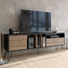 Stolik pod telewizor Mistico Walnut and Black