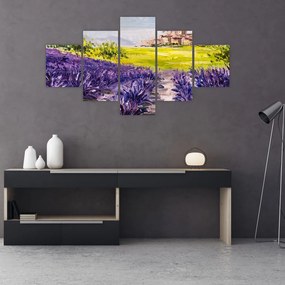 Obraz - Prowansja, Francja, malarstwo olejne (125x70 cm)