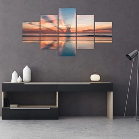 Obraz promieni słonecznych nad plażą Dayton (125x70 cm)