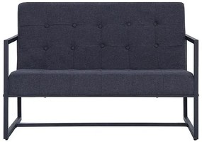 Dwuosobowa grafitowa sofa - Aparro