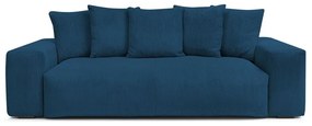 Ciemnoniebieska sztruksowa sofa 280 cm Voltaire – Bobochic Paris