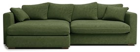 Ciemnozielony narożnik (lewostronny) Comfy – Scandic