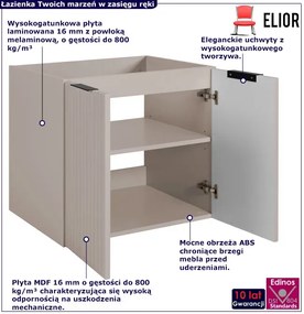 Wisząca kaszmirowa szafka łazienkowa 60 cm P3-N12