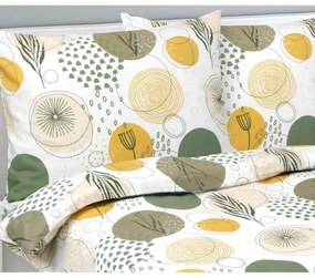 Bellatex Pościel flanelowa Koła, 140 x 220 cm, 70 x 90 cm