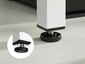 Biały stół jadalniany z białym blatem TESSA 120x60 cm