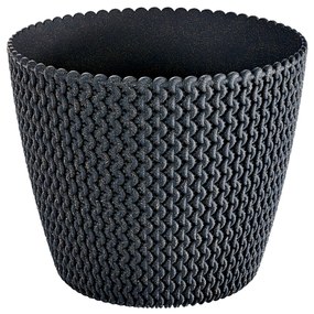 Osłonka ozdobna Splofy Eco Wood 21,8 cm antracytowa PROSPERPLAST